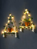 Axyaa Hanging Ivy Wall Shelf for Home Decor and Plant Display