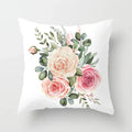 Axyaa Flower Butterfly Pattern Cushion Cover - Sofa Decoration Pillowcase