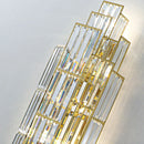 Axyaa Crystal Large Wall Lamp for Duplex Building Villa Hall, High-End Decorative Lighting
