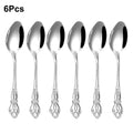 Axyaa 30-Piece Stainless Steel Cutlery Set - Elegant Western Dinnerware