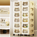 Axyaa Multi-Layer Rolling Storage Cart with Drawers, Mobile Organizer for Home and Office