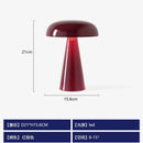 Axyaa Mushroom Table Lamp Touch Switch Rechargeable LED Medieval Bauhaus Desk Light