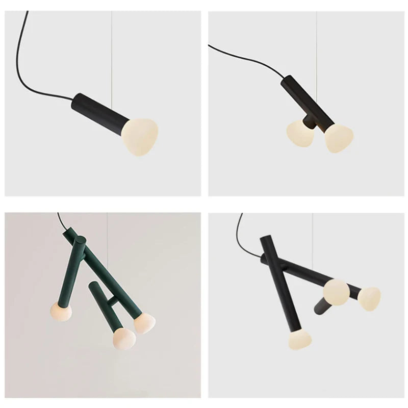 Axyaa Modern Villa Stair Lamp Designer Pendant Chandelier for Exhibition Hall and Kitchen