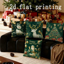 Axyaa Festive Holiday Pillow Cover for Sofa Bed Car Decor - Rectangular Cushion
