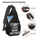 Axyaa Personalized Custom Chest Bag with Logo Text Name