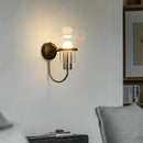 Axyaa Glass Lampshade Wall Lamp for Bedroom Decoration