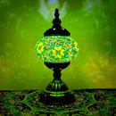 Axyaa Vintage Turkish Mosaic Table Lamp Handcrafted Glass Night Light