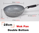 Axyaa Ceramic Non-Stick Wok Frying Pan for Induction Cooker and Gas Stove