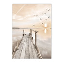 Axyaa Dried Grass Reed Landscape Wall Art Print for Home Decor