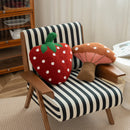 Tufted Mushroom Cactus Strawberry Shape Decorative Pillow by Axyaa