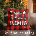 Axyaa Gnome Christmas Pillow Cover for Sofa, Bedroom, Car - Cozy Holiday Decor