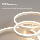Axyaa Modern LED Ceiling Chandelier for Home Decor with Dimmable Lighting