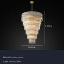 Axyaa Nordic Luxury Glass Bar Chandeliers - Large Hanging Lamps for Home & Hotel