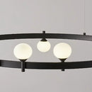 Axyaa Glass Ball LED Chandelier for Home Lighting Décor