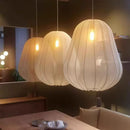 Axyaa Rustic Silk Lantern Pendant Light for Home and Restaurant Lighting