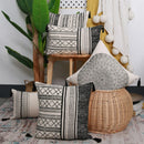 Axyaa Geometric Cotton Cushion Cover with Tassels - 30X50/45X45cm
