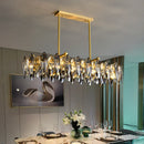Axyaa Crystal Chandelier Pendant Light for Living Room Dining Room Ceiling Lighting