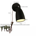 Axyaa Swing Arm LED Wall Light - Nordic Minimalism Bedroom Living Room Lampara Pared