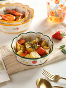 Axyaa 6-inch Ceramic Steaming Egg Bowl Tableware Oat Fruit Salad Plate