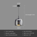 Axyaa Italian Glass Chandelier Modern Minimalist Design Hanging Light for Restaurant, Bar, Bedroom
