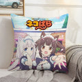 Axyaa Kawaii Cushion Cover 45 × 45: Decorative Pillowcase for Home, Car, Bed - 50x50 Size