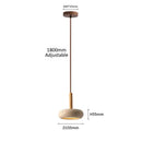 Axyaa Wabi Sabi Yellow Stone Pendant Lamp - LED Droplight for Commercial & Home Decor