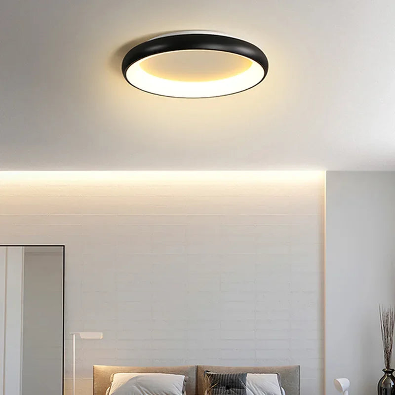 Axya Modern LED Circle Ceiling Chandelier Light for Home Office Bedroom Kitchen Décor