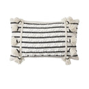 Axyaa Boho Knot Cotton Woven Cushion Cover for Home Decoration in Thick Texture