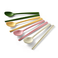 Axyaa Silicone Cutlery Set with Chopsticks and Spoons