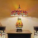 Axyaa Luxe Stained Glass Table Lamp for Living Room and Bedroom