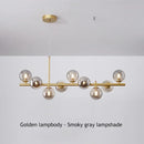 Axyaa Glass Ball Ceiling Chandelier: Modern Lighting Fixture for Dining Living Room & Kitchen