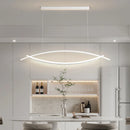 Axyaa Modern Minimalist Dining Table Pendant Lights with LED Bar Hanging Fixtures