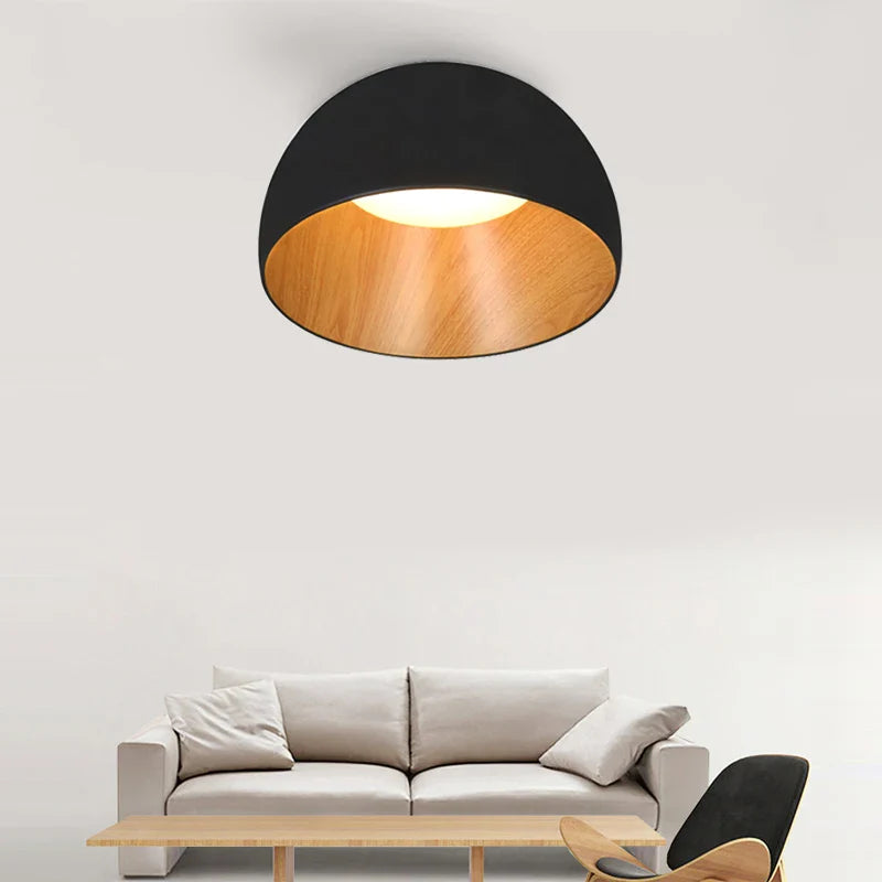 Modern Wood Grain Ceiling Light - Axyaa Designer Light Fixtures