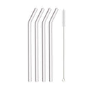Axyaa Glass Straw Set - 3/5/10/11Pcs Reusable Eco Friendly Drinking Straws