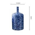 Axyaa Blue Ceramic Vase for Flower Arrangements and Home Decor
