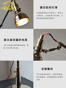 Axyaa Chrome Industrial Swing Arm LED Table Lamp