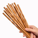 Axyaa Bamboo Chopsticks Set 24cm Carbonized Fried Dough Twists 5 pairs Dinnerware Home Hotel