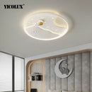Axya LED Ceiling Lamp - White Blue Lights for Kids Bedroom