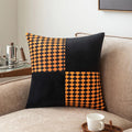 Axyaa Velvet Patchwork Pillowcase Cojines Flower Throw Pillow Cover