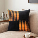 Axyaa Velvet Patchwork Pillowcase Cojines Flower Throw Pillow Cover