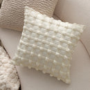 Nordic Quilted Cushion Cover 45x45cm for Indoor Living Room Sofa by Axyaa