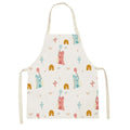 Axyaa Cute Bunny Carrot Apron with Daisies for Home Cooking and Baking