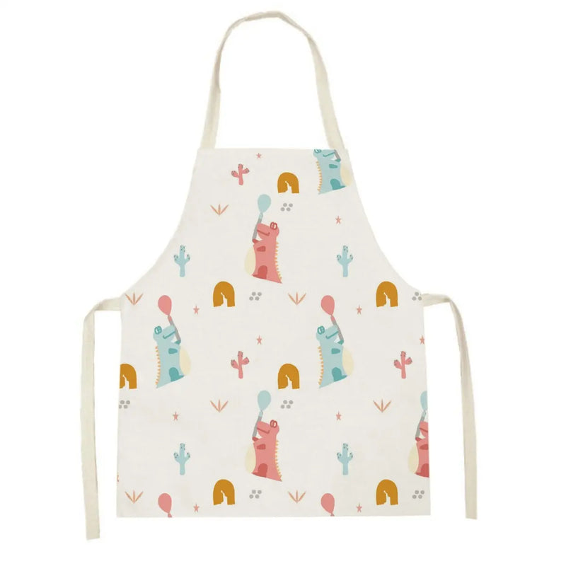 Axyaa Cute Bunny Carrot Apron with Daisies for Home Cooking and Baking