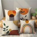 Axyaa Minimalist Geometric Round Printed Pillowcase - Bohemian Home Decor
