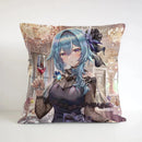 Axyaa Square Cushion Cover - Genshin Impact Pillowcase for Sofa Décor & Gifts