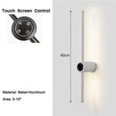Axyaa 360° Rotatable Dimmable LED Wall Lights with Touch Screen Control