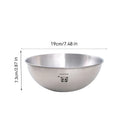 Axyaa Stainless Steel Salad Bowls with Scale Line, Durable Kitchen Mixing Bowls