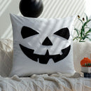 Axyaa Halloween Cartoon Embroidery Cushion Cover for Home Sofa Decor, 45x45 Square Pillowcase