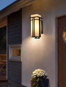 Axyaa Retro Glass Wall Lamp LED Outdoor Waterproof Chinese Corridor Aisle Courtyard Light