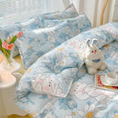 Axyaa Kawaii Kids Girls Bedding Set, Cute Print Duvet Cover, Single/Full/Queen Size